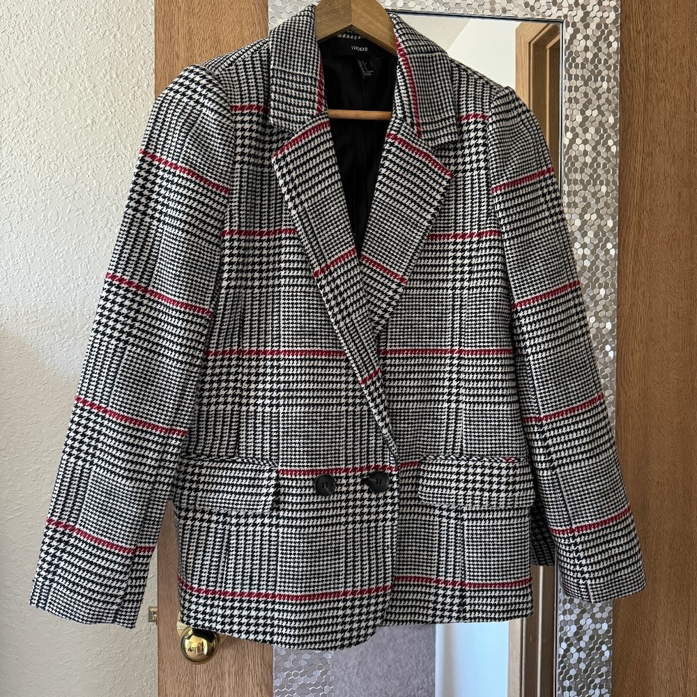 Forever 21 Houndstooth Blazer / Small